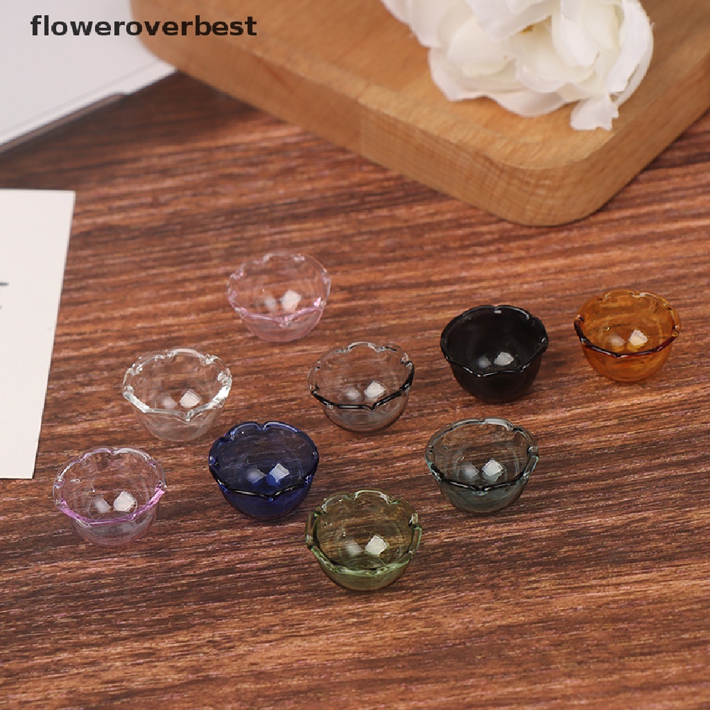 BEST 1PCS 1:12 Dollhouse Miniature Glass Bowl Kitchen Furniture Accessories Toys .