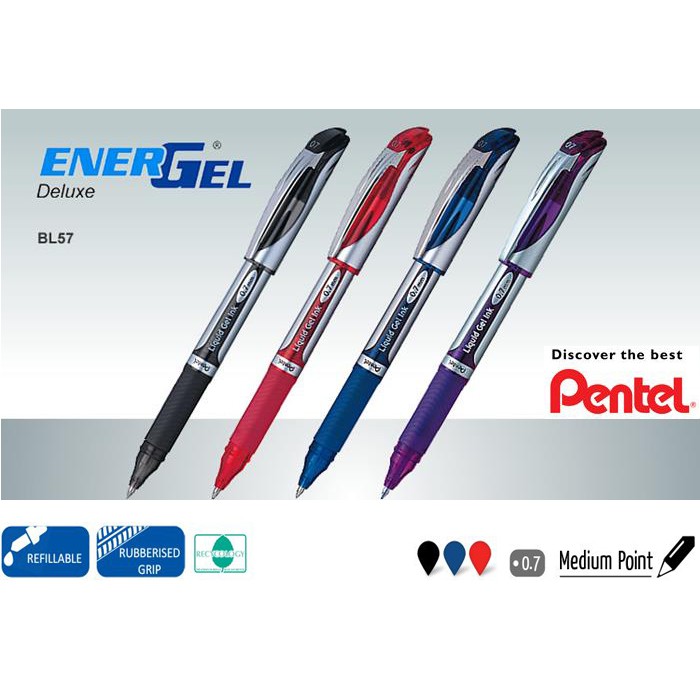 Bút ký Pentel EnerGel BL57 - 0.7mm 3 màu