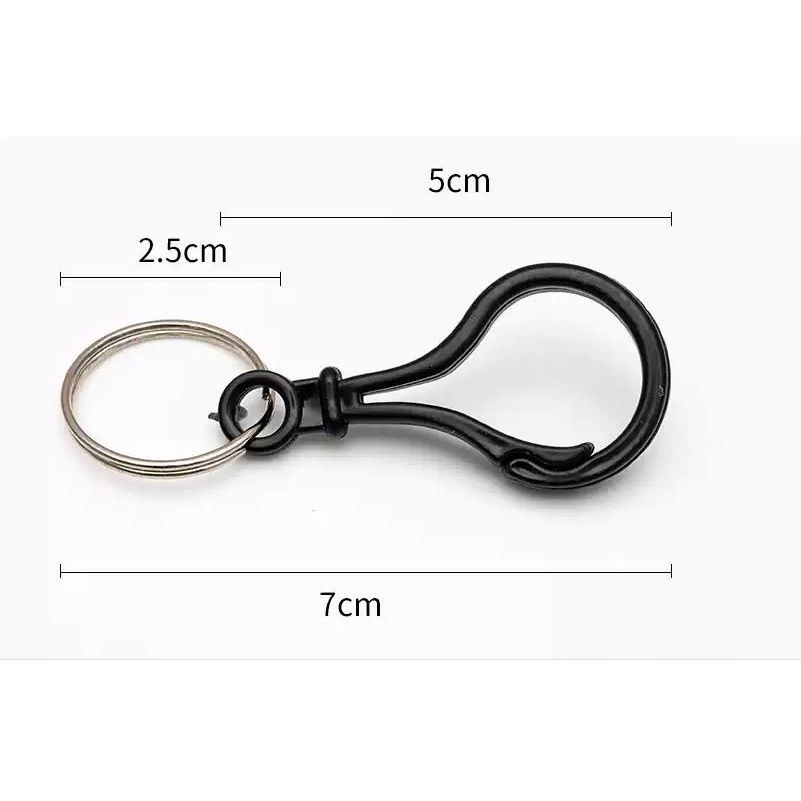 Móc càng cua nhựa loại lớn 25x50mm nhiều màu