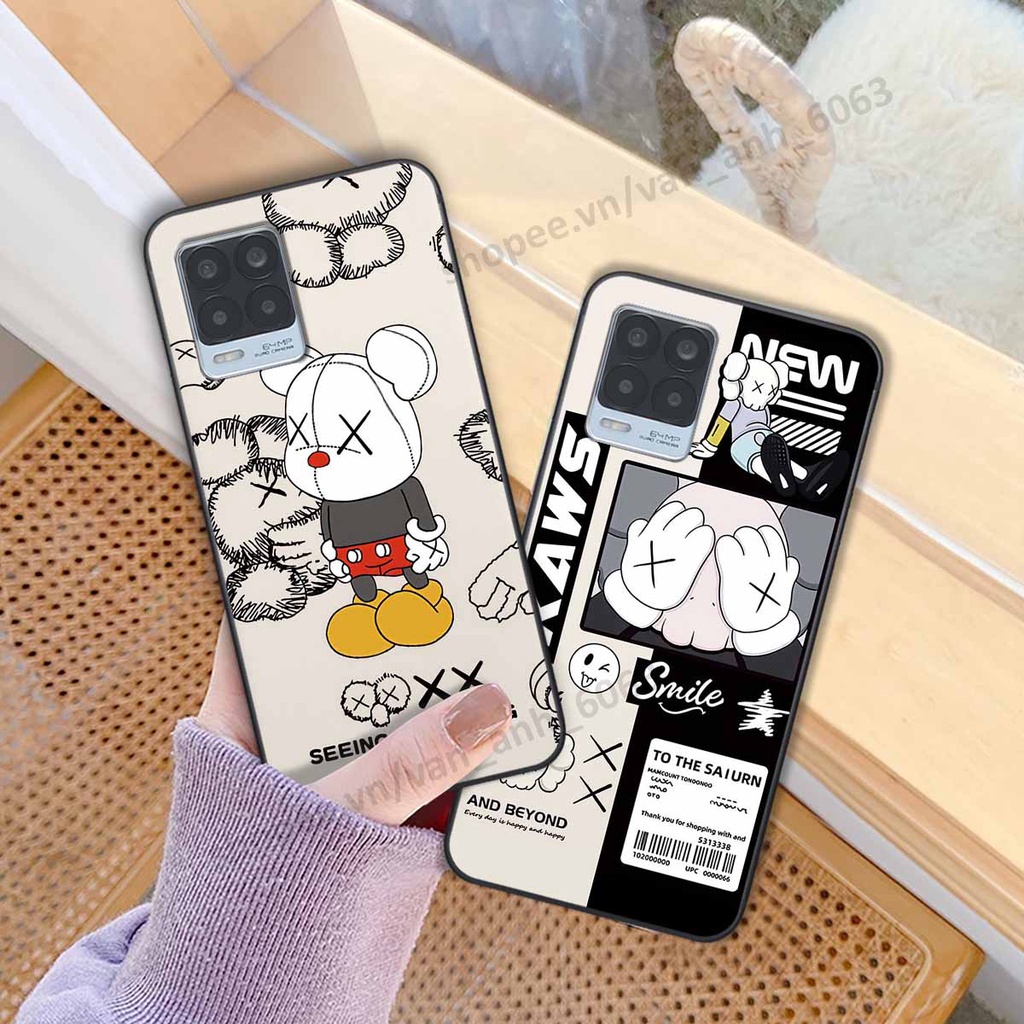 Ốp Realme 8 be@r brick mars thời trang, ốp lưng điện thoại viền dẻo siêu chất