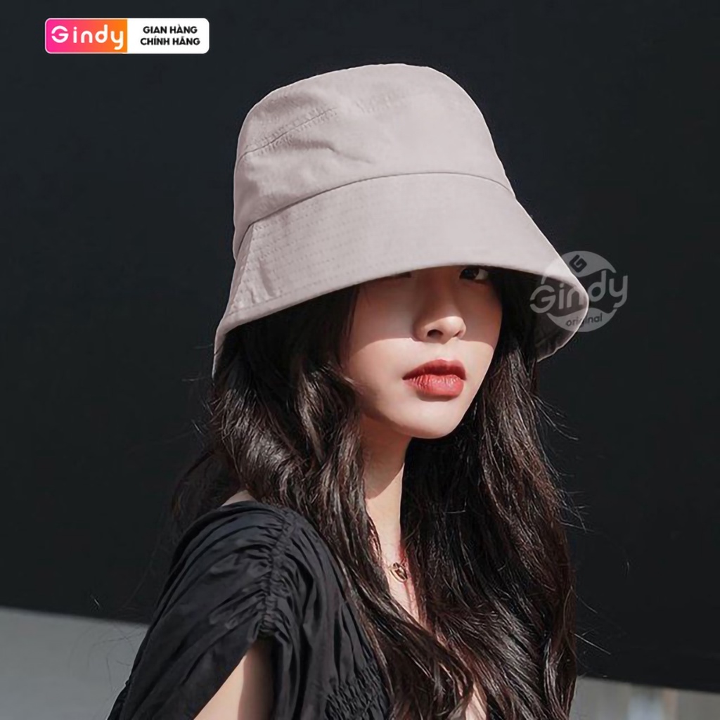 Nón bucket nam nữ GINDY mũ vành cụp trơn thời trang phong cách Ulzzang Unisex M001