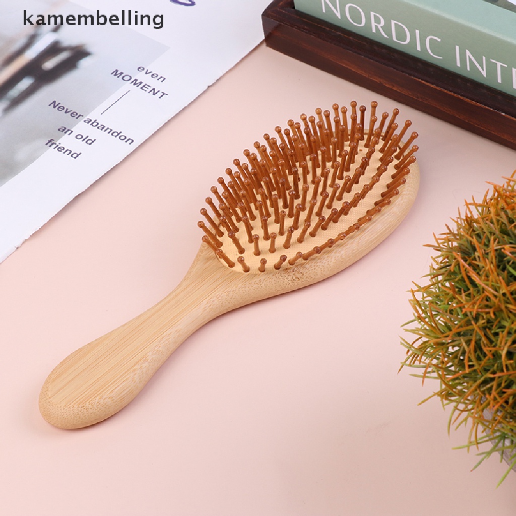 1 Lược Chải Tóc Massage Da Đầu Chống Tĩnh Điện Bằng Tre