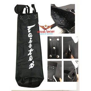 Bao cát boxing Fairtex và Buffalo Vỏ chưa nhồi có chiều cao từ 1m - 1.8m, Da nguyên tấm nhập khẩu