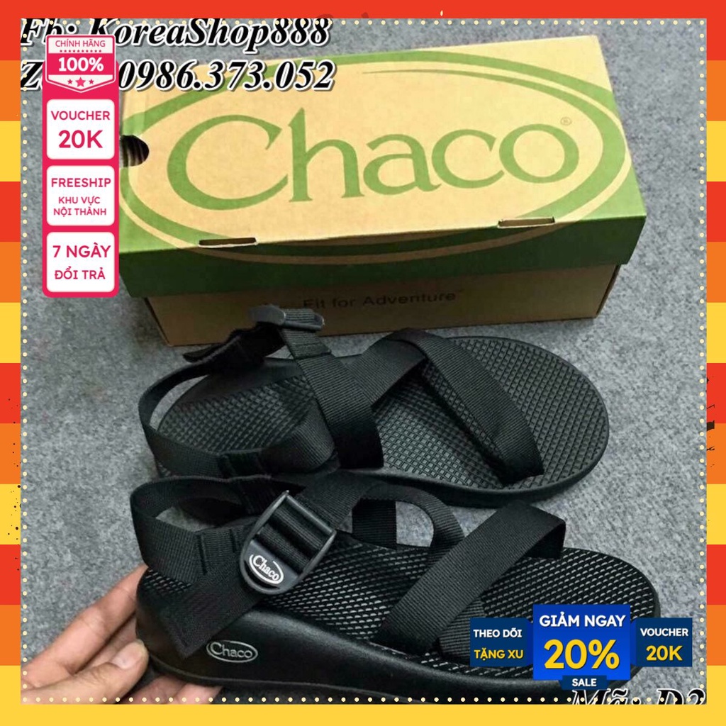 Dép Chaco Nam Đen Mã D23aa