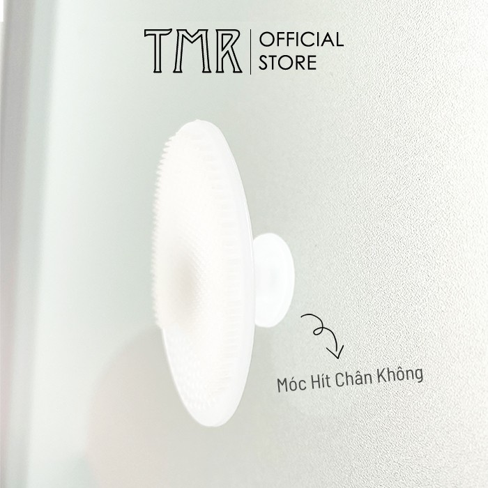 Miếng rửa mặt TMR làm sạch da silicone nhỏ gọn siêu xinh hiệu quả với đầu đen