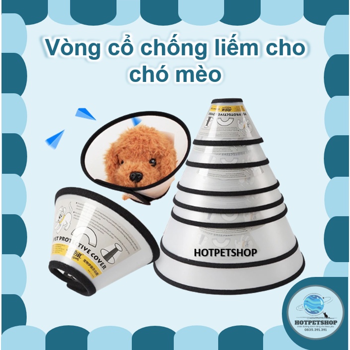 Vòng cổ chống liếm cho chó mèo