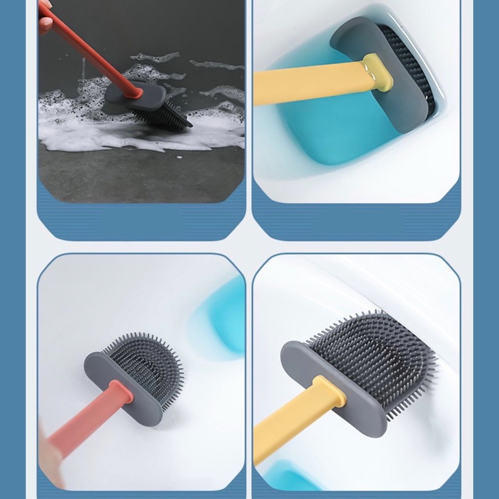 Chổi Cọ Toilet Kèm Hộp Đựng Mẫu Mới Với Đầu Cọ Bằng Silicon Mềm Không Làm Xước Men Bồn Cầu 88185 Lavio Store