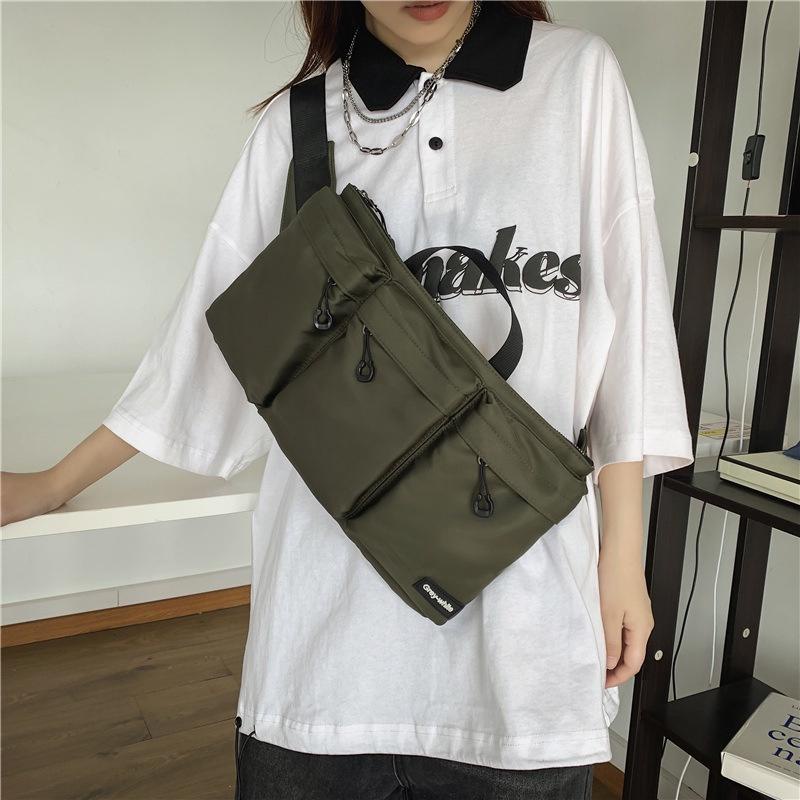 Túi Đeo Chéo Ngực Cỡ Lớn Bằng Nylon Thời Trang Hàn Quốc Cho Nam