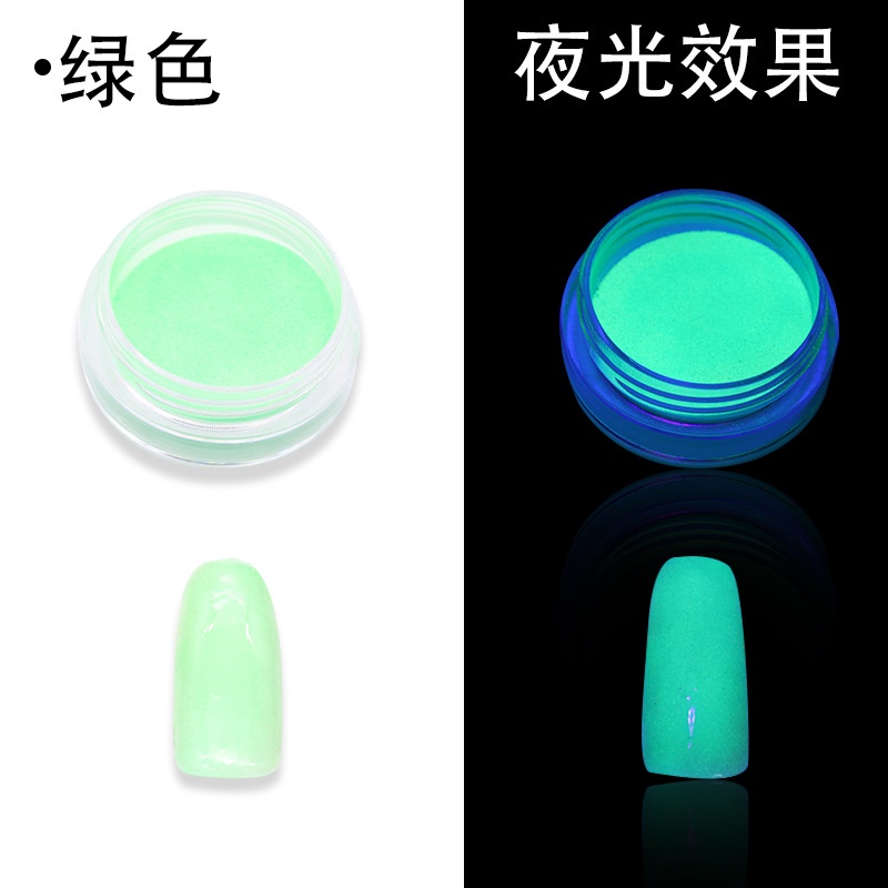 Bột Dạ Quang Đầy Màu Sắc Trang Trí Móng Tay Nghệ Thuật