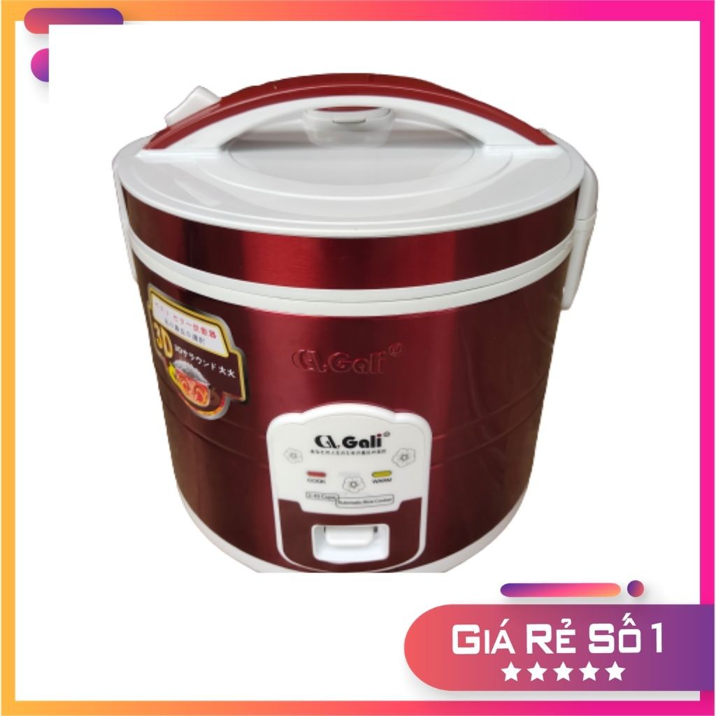 Nồi Cơm Điện Gali 2L Vỏ Thép, Lõi Ngang Lòng Siêu Dày