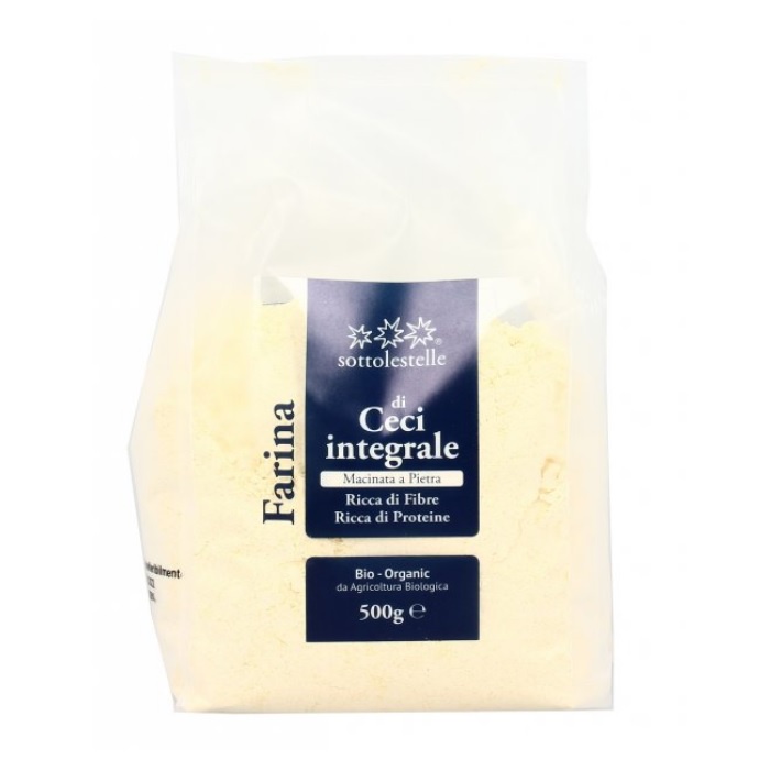 Bột đậu gà nguyên cám hữu cơ SottolestelleOrganic Whole Chickpea Flour