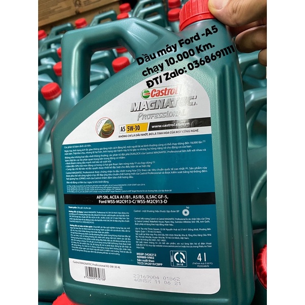 Dầu nhớt động cơ Castrol Magnatec A5 / 5W30