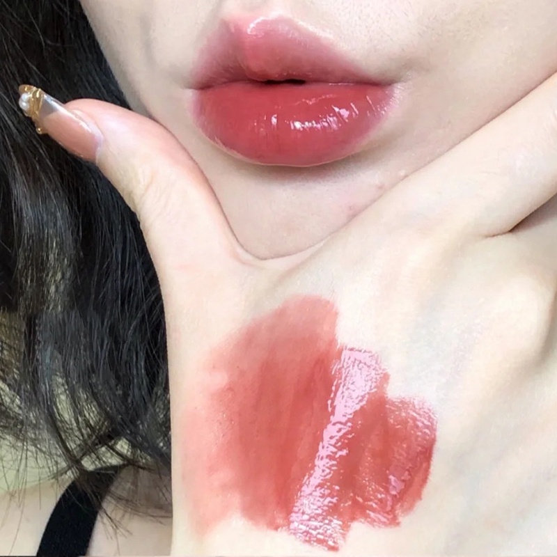 OULESONG® Son Môi Dưỡng Ẩm Chống Dính Không Phai Màu Thiết Kế Hình Cây Kem Trái Tim