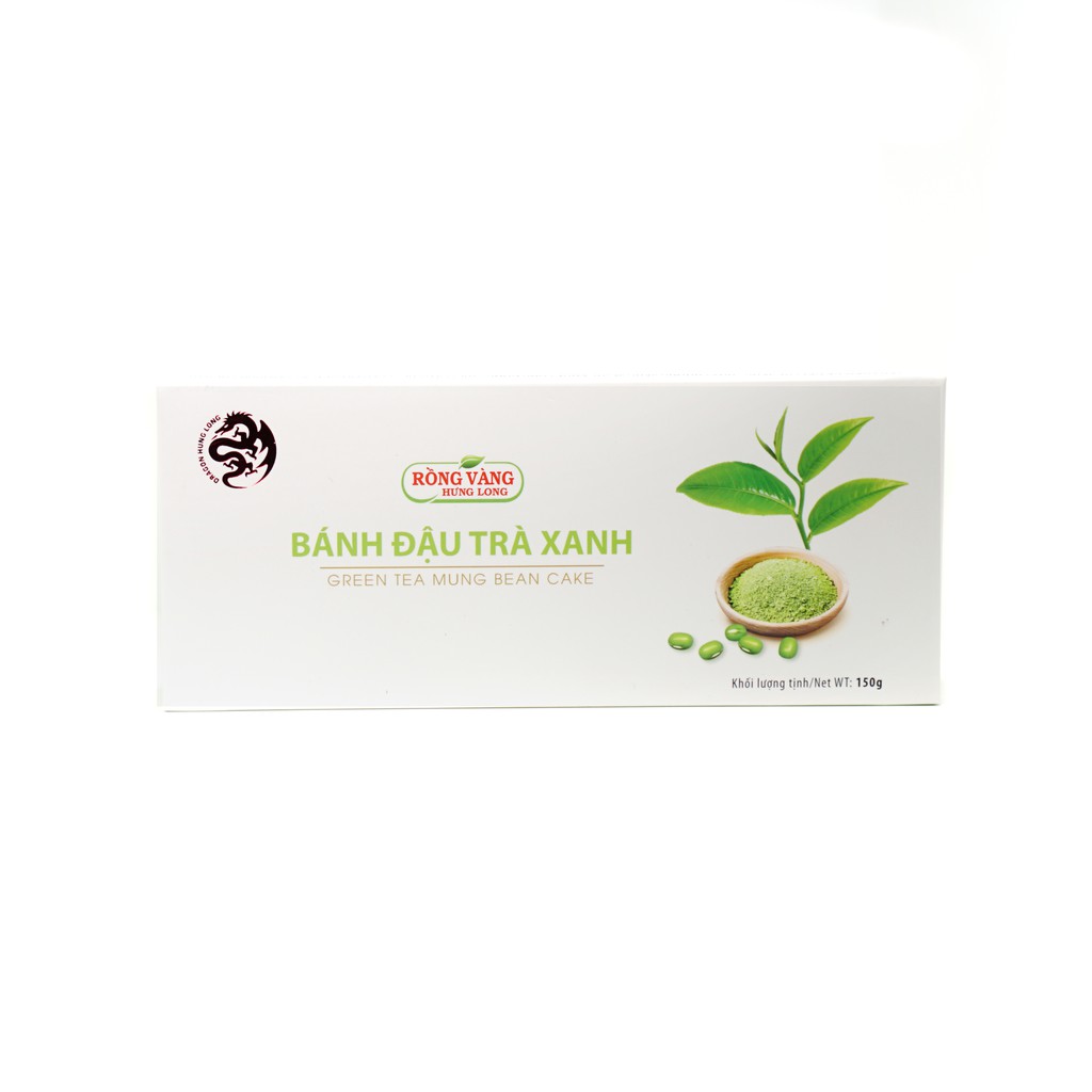 Bánh Đậu Xanh Trà Xanh  Matcha  Ít Ngọt  -  Hưng Long - 150G - Đặc Sản Việt Nam