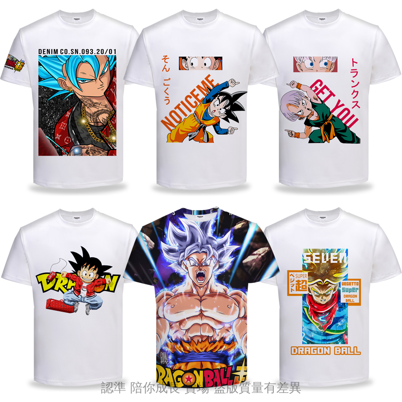 Áo Thun Thể Thao Tay Ngắn In Hình Dragon Ball Chất Liệu Nhanh Khô Thời Trang Mùa Hè Cho Nam