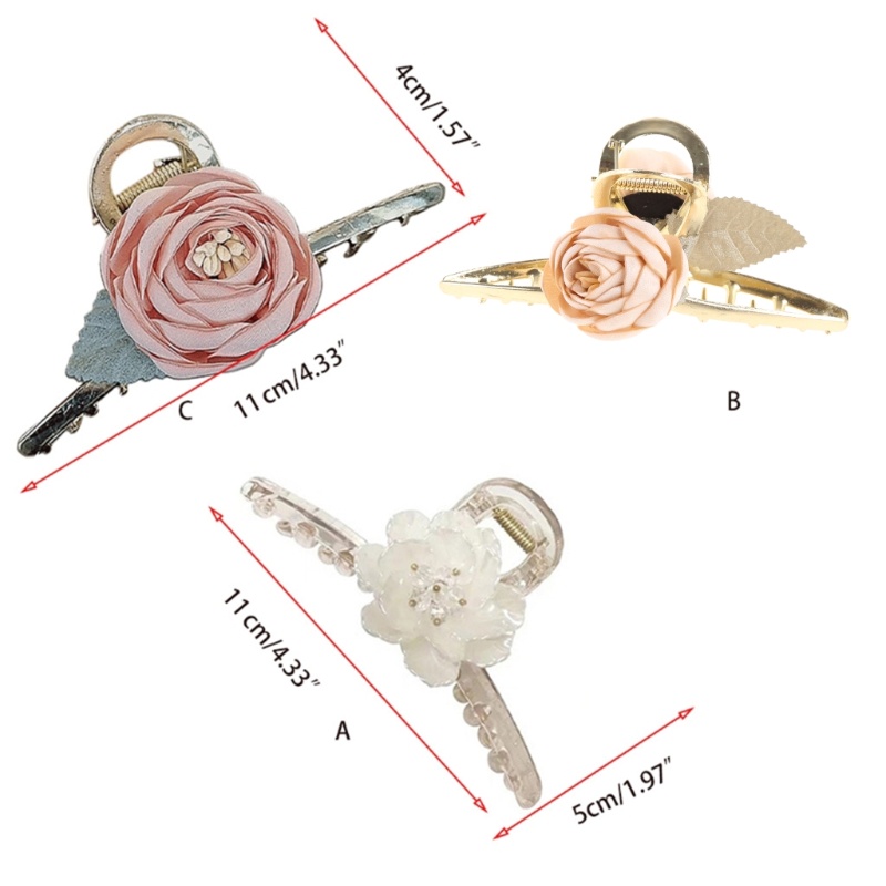 Kẹp Tóc Càng Cua Lớn Bằng Kim Loại Chắc Chắn Chống Trượt