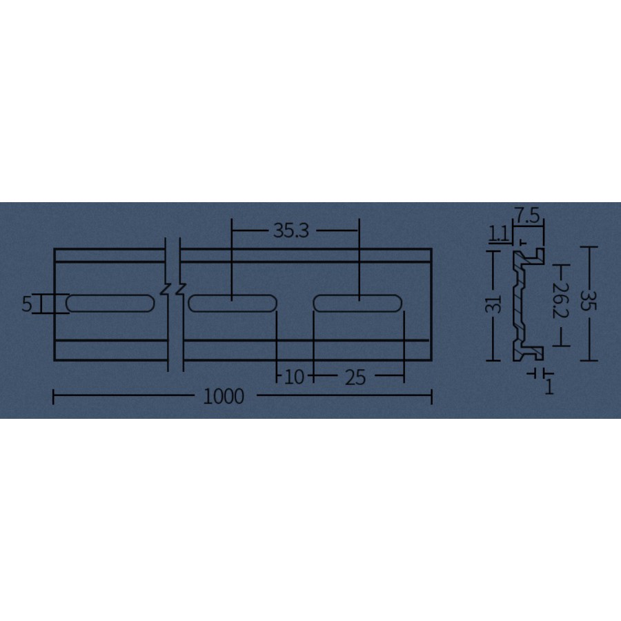 Thanh ray 35- Din rail 35