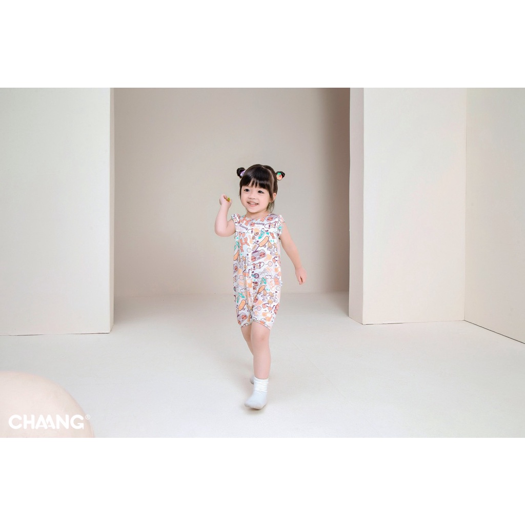 [CHÍNH HÃNG] Bộ Body ba lỗ cotton mềm mại họa tiết Chaang
