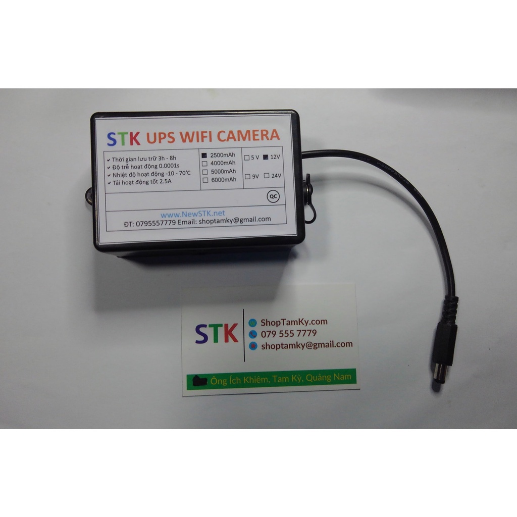 Nguồn dự phòng 12V (V3) - 2500mAh - UPS 12V3 - STK | BigBuy360 - bigbuy360.vn