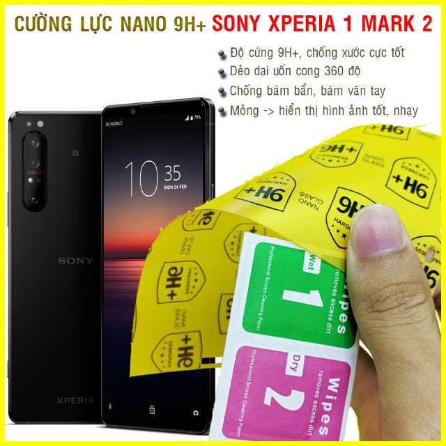 Dán cường lực dẻo nano trước, sau, camera Sony Xperia 1 Mark II (Sony Xperia 1 mark 2)