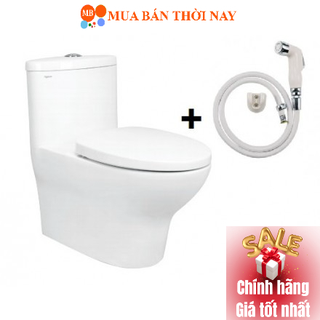 Bồn Cầu Viglacera V37S, V37M Nắp Êm V39M Tặng Vòi Xịt VG826