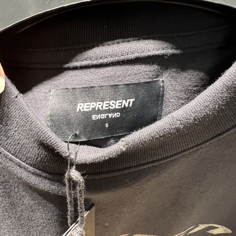 Áo thun Represent SS21 Vintage T-shirt màu đen bản cao cấp, Áo tee REPRESENT chất liệu cotton in hình form rộng oversize