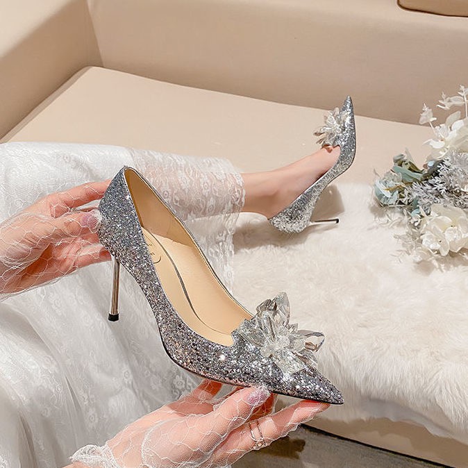 Giày Cao Gót Mũi Nhọn Thời Trang  - FORM CHUẨN kèm clip thật