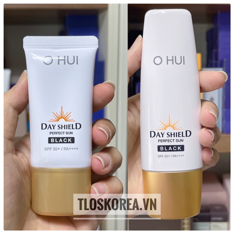 Chống Nắng Nâng Tông/Mềm Mịn/ Không Rít 50ml 30ml Ohui Day Shield Perfect Sun Black Spf50+/Pa++++ Tuýp 30Ml/50Ml