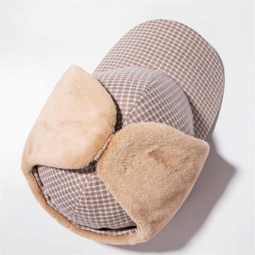 Mũ Lưỡi Trai Có Miếng Che Tai Phủ Lông Giữ Ấm Mùa Đông Dành Cho Nam