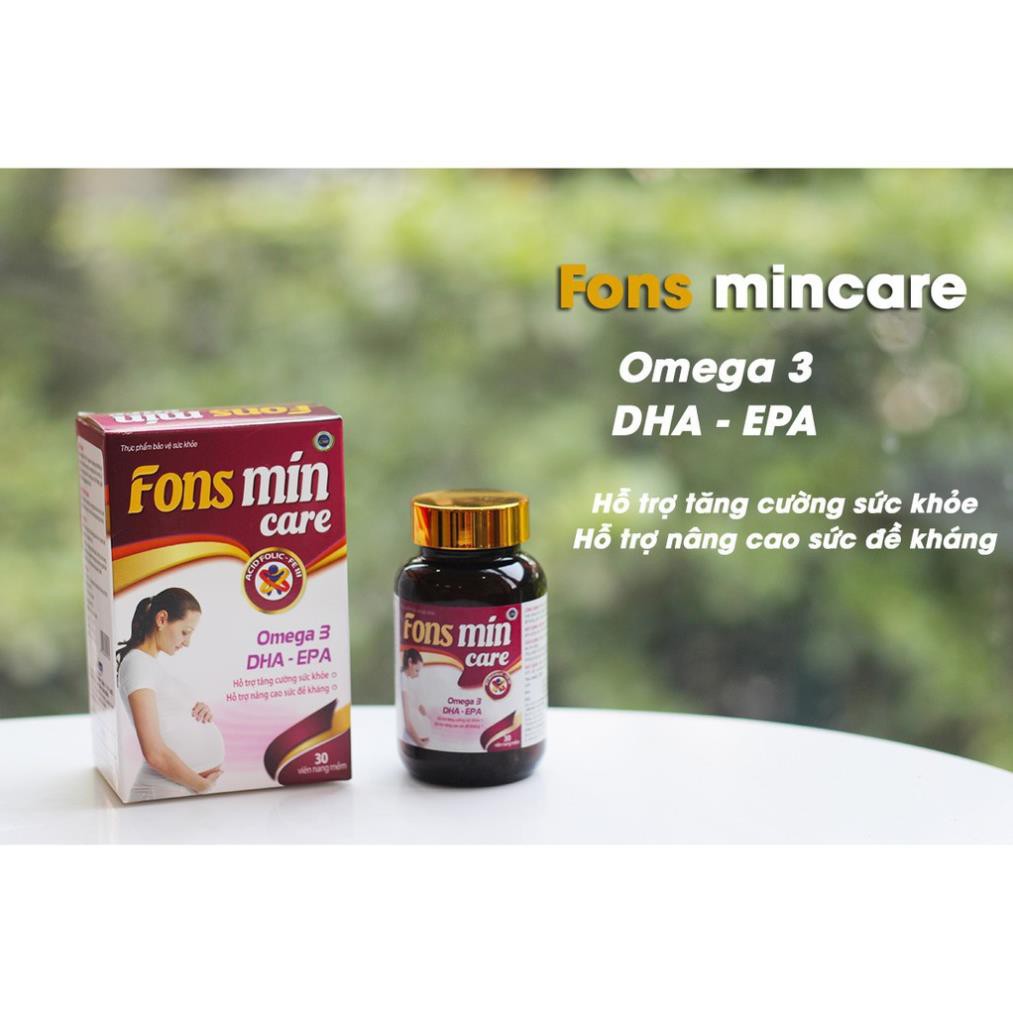 [CHÍNH HÃNG] Bổ sung DHA, EPA, Vitamin và khoáng chất cho bà bầu - Fons Mincare 30 viên | BigBuy360 - bigbuy360.vn
