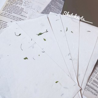 Giấy lụa ép hoa lá set 10 tờ (006)