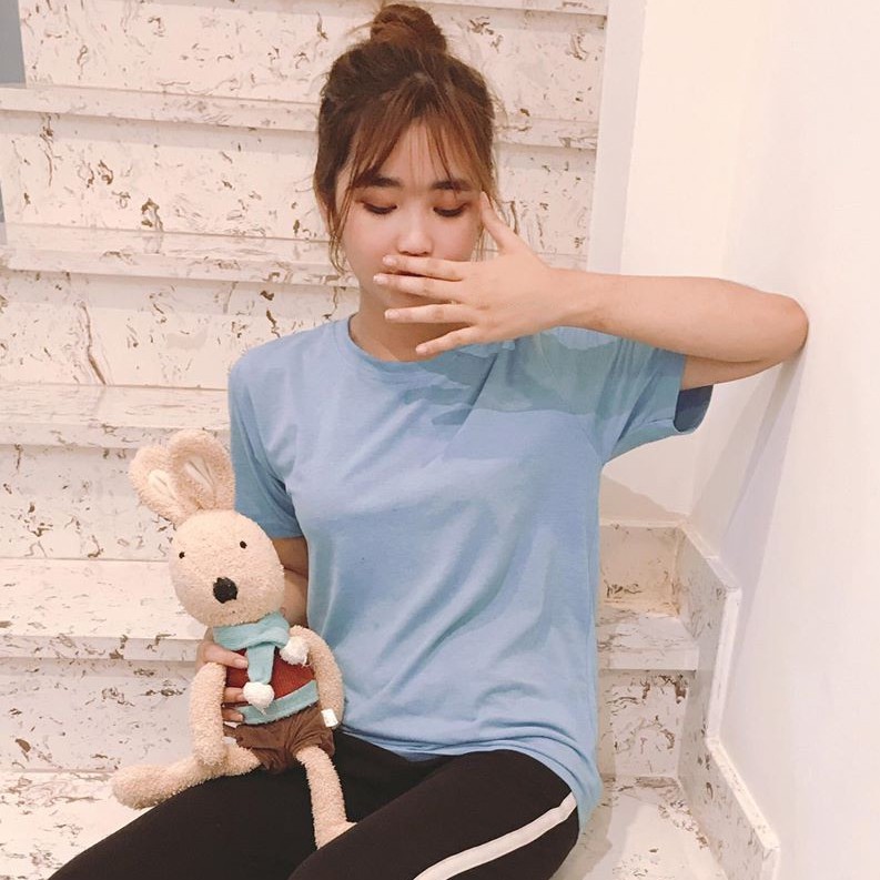 Áo Thun Trơn Light Blue Áo Thun Cotton Mềm Mại Thoáng Mát