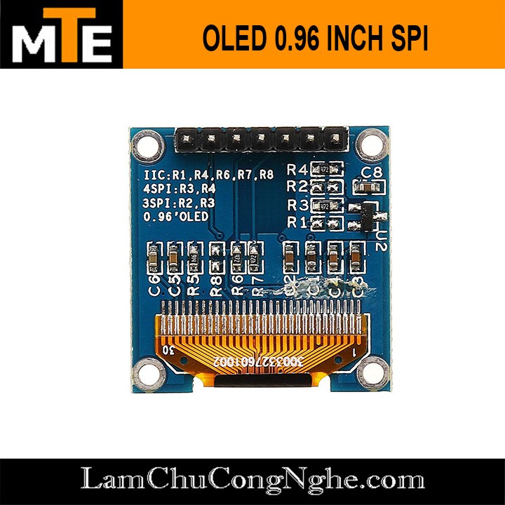 Màn hình hiển thị 128x64 Oled 0.96 Inch giao Tiếp I2C/SPI chuyên dụng