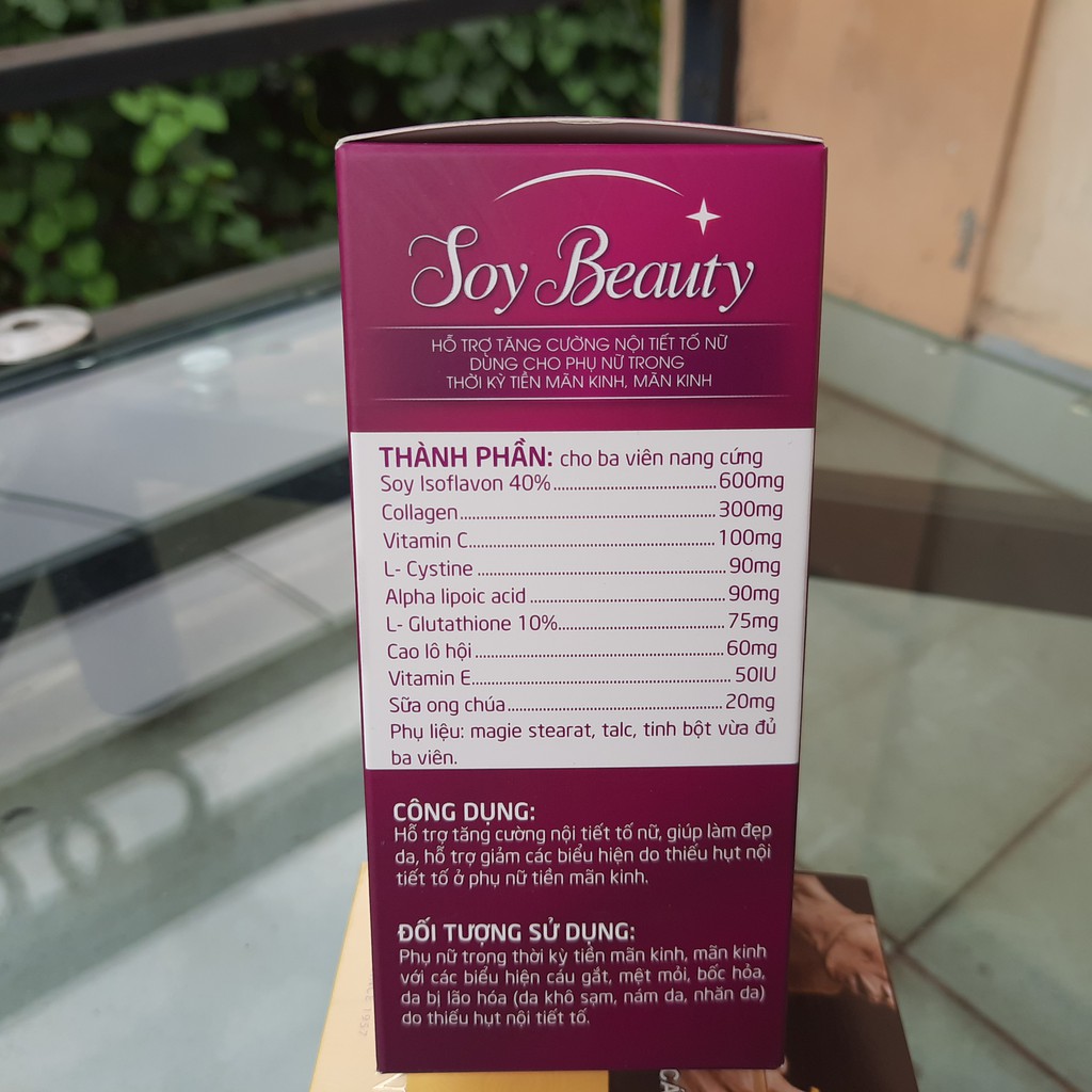 VIÊN UỐNG NỞ NGỰC- TRẮNG DA- CHỐNG KHÔ HẠN SAU SINH, bổ sung nội tiết tố SOY BEAUTY lọ 30 viên | BigBuy360 - bigbuy360.vn