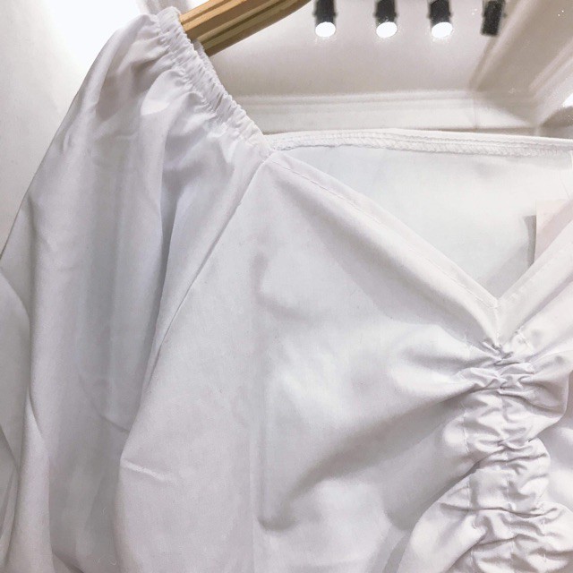 [Kho Sỉ] Áo croptop tay bồng rút dây tuỳ chỉnh | BigBuy360 - bigbuy360.vn