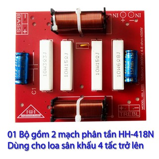 Mạch phân tần công suất lớn dùng cho Loa Sân Khấu HH-418N. Phân định tần, Bảo vệ loa và chống hú hiệu quả
