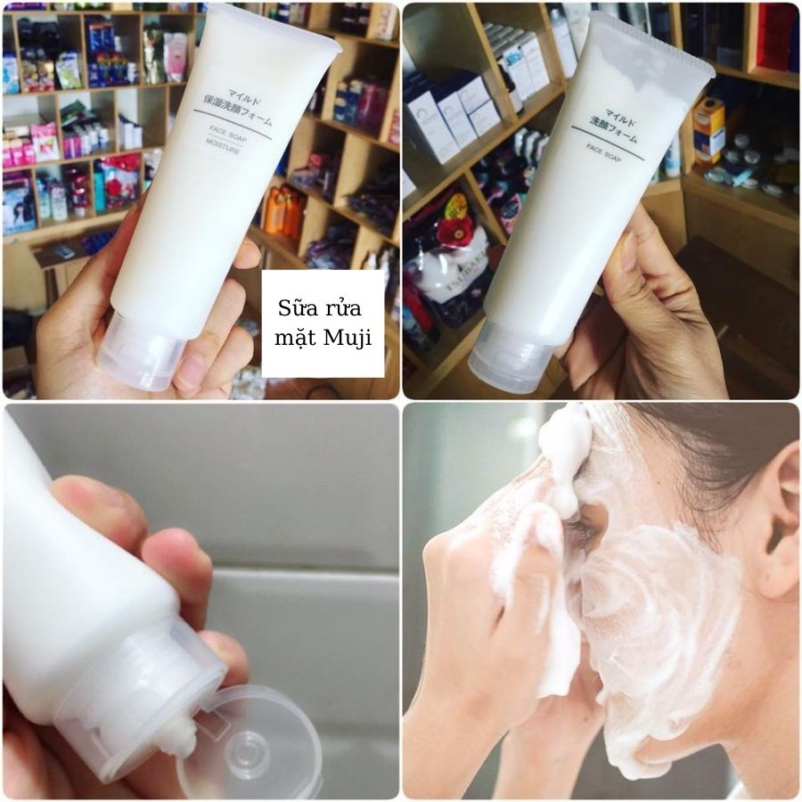 Sữa Rửa Mặt Muji Face Soap 120g Nhật Bản srm dưỡng ẩm trắng hồng lành tính cho da nhạy cảm giá rẻ thông dụng | BigBuy360 - bigbuy360.vn