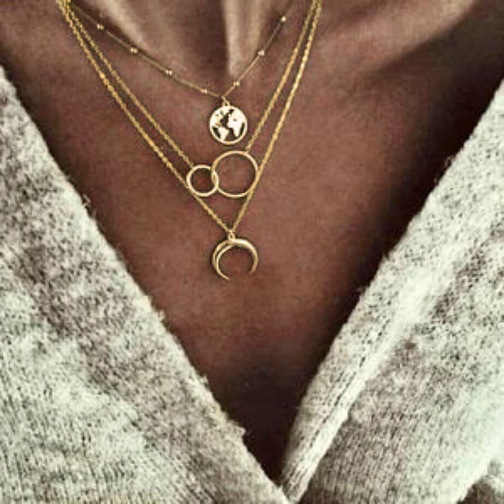 Dây chuyền choker 3 lớp phong cách Hàn Quốc Phong Cách Siêu Đẹp - TS29