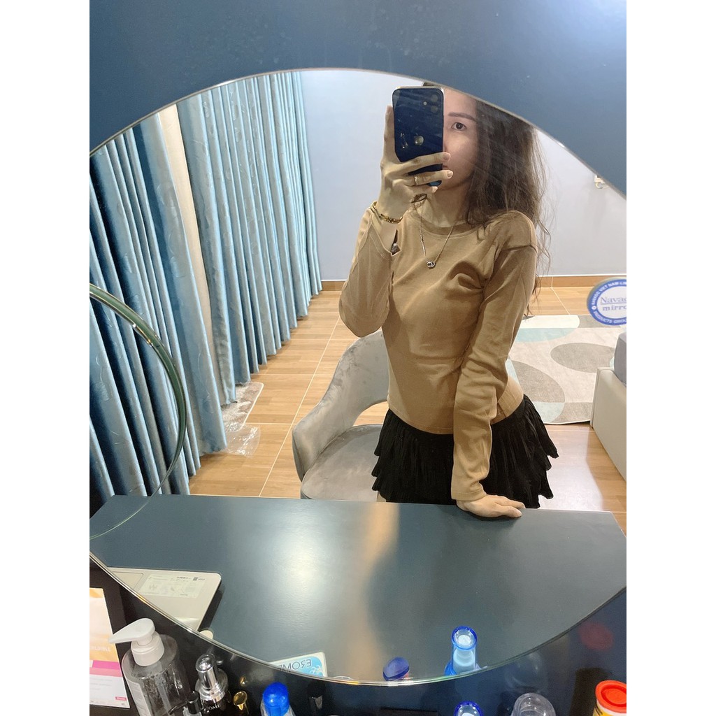 Áo Thun Tay Dài Có Thắt Ở Lưng (Hình Thật Tự Chụp) | BigBuy360 - bigbuy360.vn
