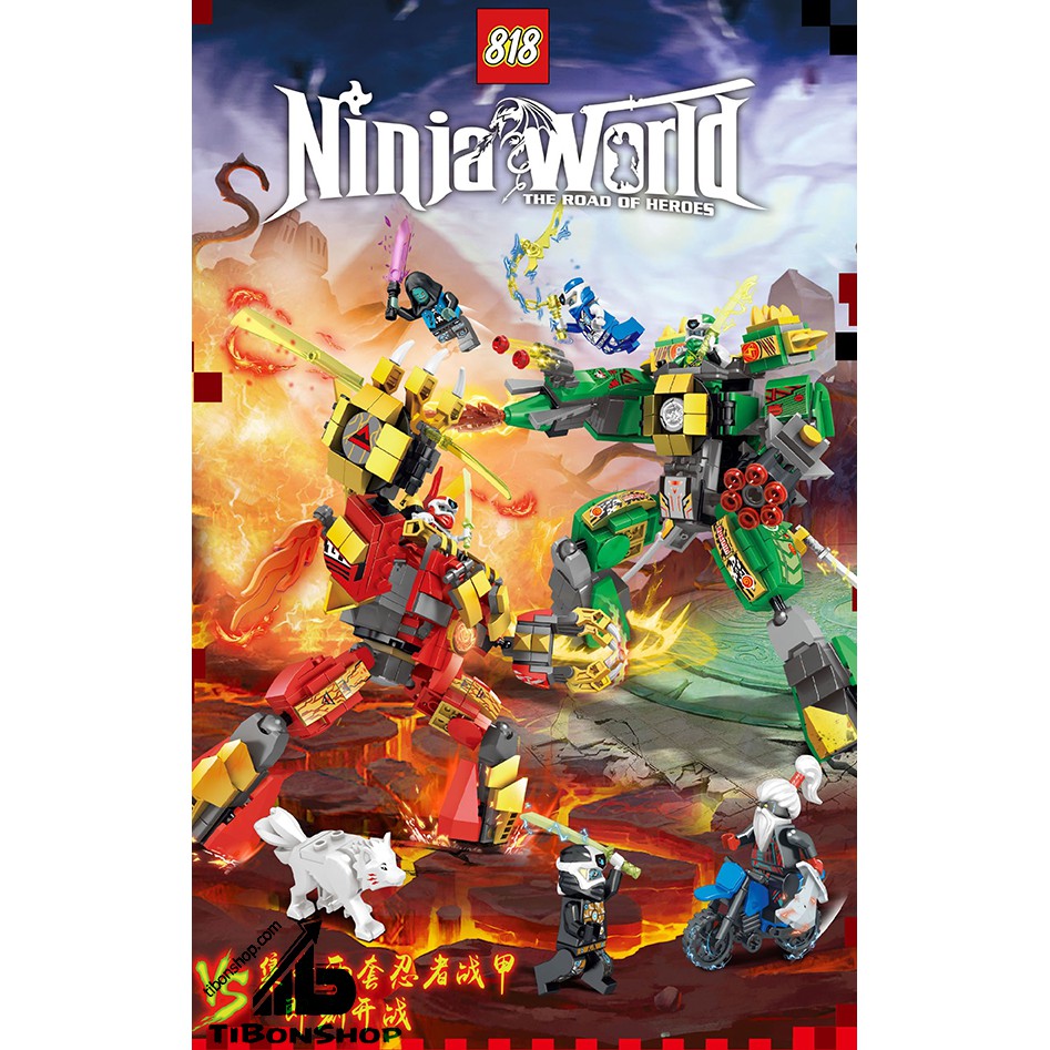 LEGO NINJA WORLD 98033 - 378pcs - ROBOTS CHIẾN ĐẤU