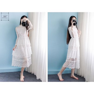 [015] - VÁY REN TRẮNG RẺ ĐẸP