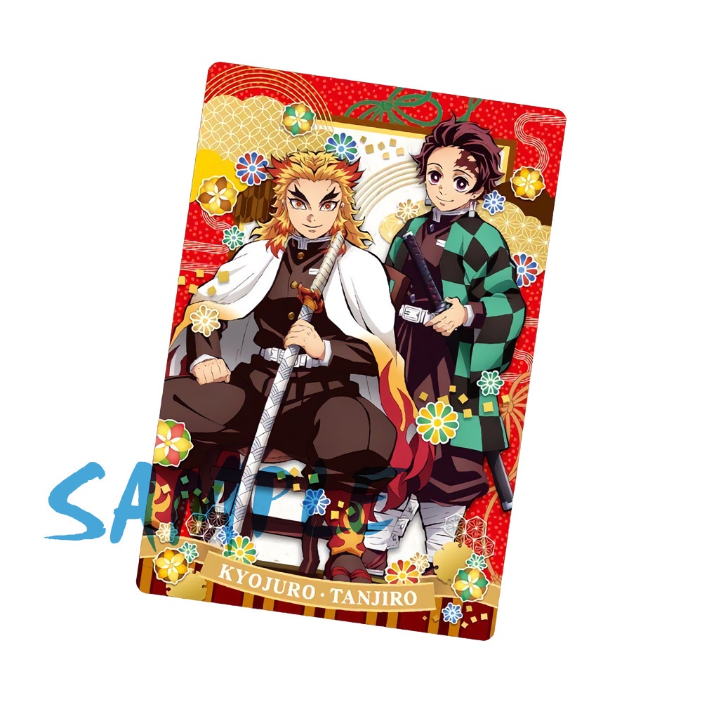 Card bo góc in hình KIMETSU NO YAIBA 7 mẫu Ảnh thẻ bo viền 5*8cm anime chibi Thanh Gươm Diệt Quỷ sưu tầm