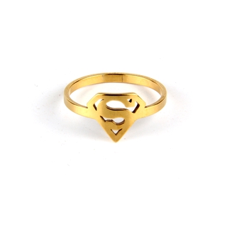 Nhẫn Thép Không Gỉ Khắc Logo Superman