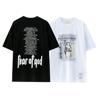 Áo thun cotton tay ngắn in chữ fog fear of god