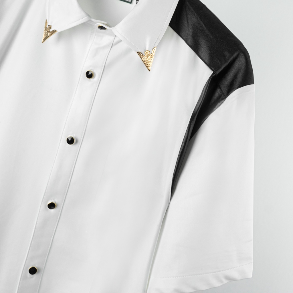 Áo sơ mi The Bad God Leather Teddy cuban shirt