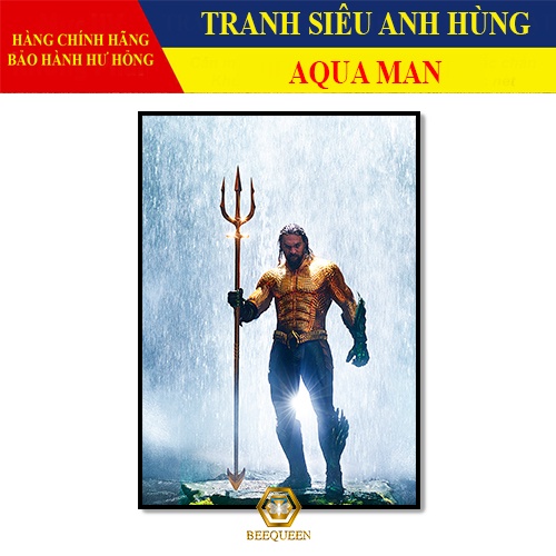 Tranh Trang Trí Siêu Anh Hùng Aqua Man - Tranh Treo Tường Aqua Man