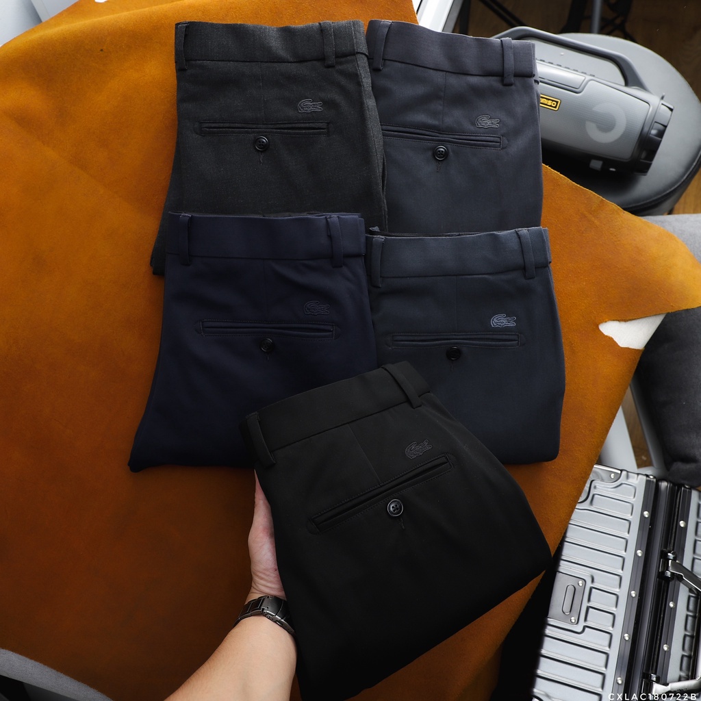 Quần âu dài nam LCST SLIMFIT co dãn vải chống nhăn cao cấp không bai, xù , cạp chun ẩn thoải mái vòng bụng , Hàng VNXK