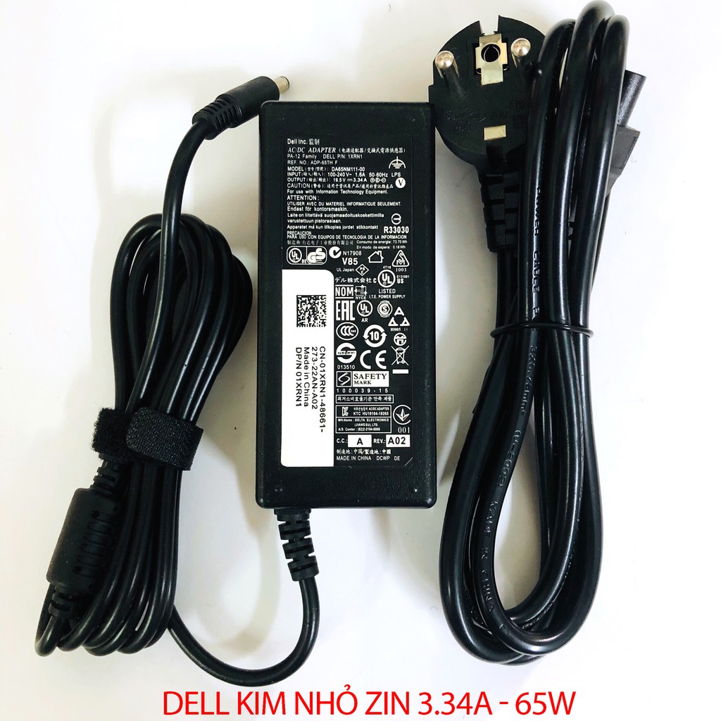 Sạc Laptop Dell chân kim to/chân kim nhỏ Chính hãng 19.5v-4.62a-90w/19.5V-3.34A-65W adapter dell