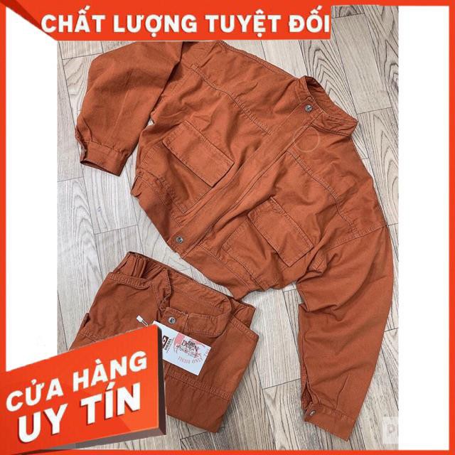 KHOÁC JACKET KAKI NÚT BẤM CỔ LỌ- clip shop tự quay | BigBuy360 - bigbuy360.vn