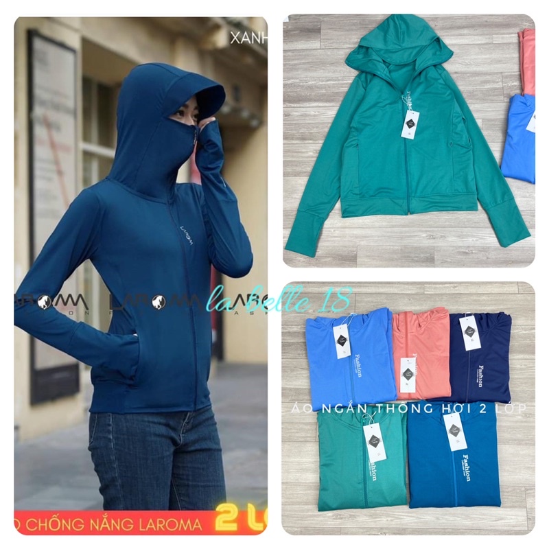 Áo chống nắng 2 lớp thông hơi dáng ngắn Áo khoác nắng nữ loại đẹp